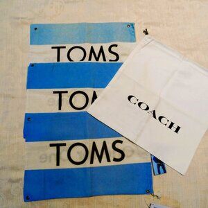 TOMS shoe dust bag, bundle 4 bags- $20 , NEW